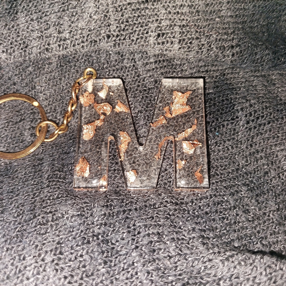 Letter "M" keychain